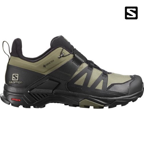 Salomon X Ultra 4 GTX Turisticke Topanky Panske Čierne Olivovo Zelená | SK 7PUNMZ